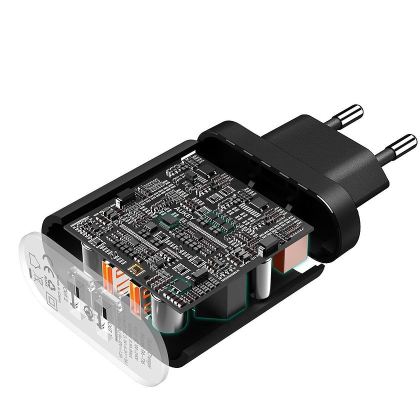 Ładowarka sieciowa PA-T16  2xUSB Quick Charge 3.0 6A 36W