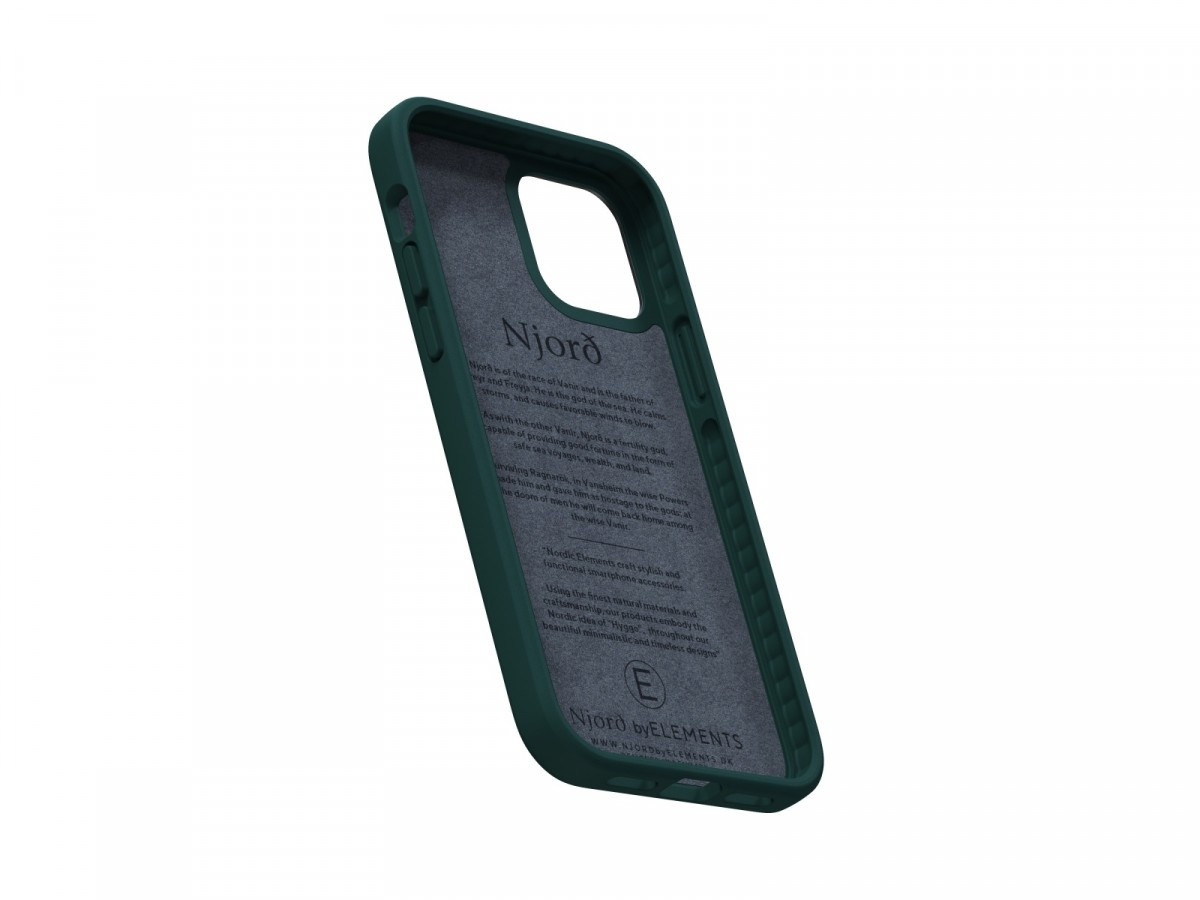 Etui z islandzkiej skóry łososia do iPhone 12 / 12 Pro zielone