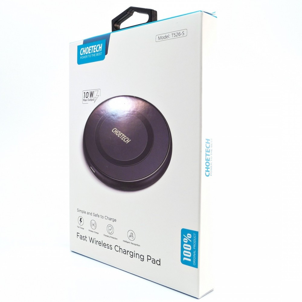 T526-S Black Ładowarka bezprzewodowa indukcyjna Qi 10W 2A Fast Charge