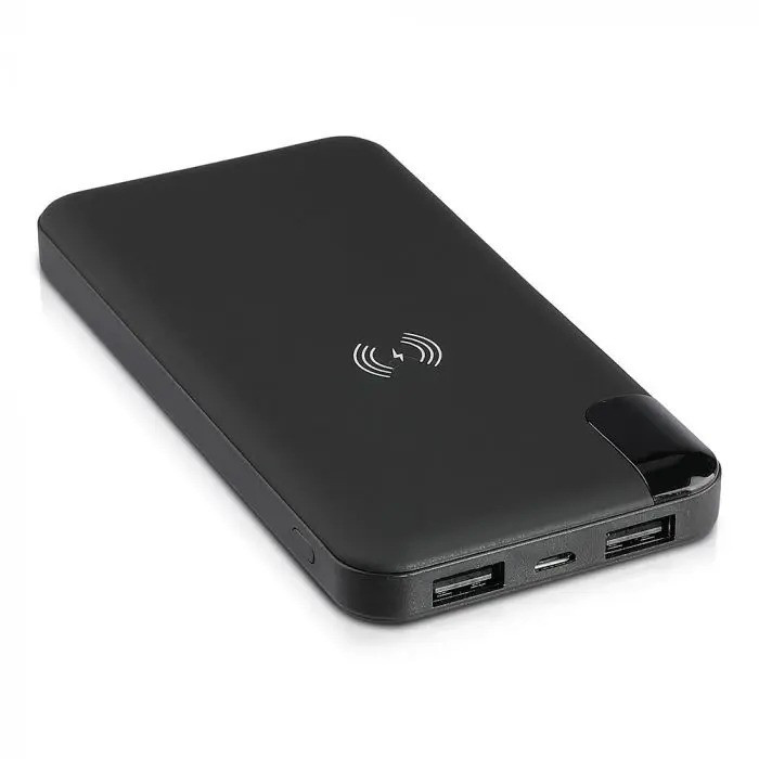 Power Bank 8000 mAh 2.1A indukcja Czarny 