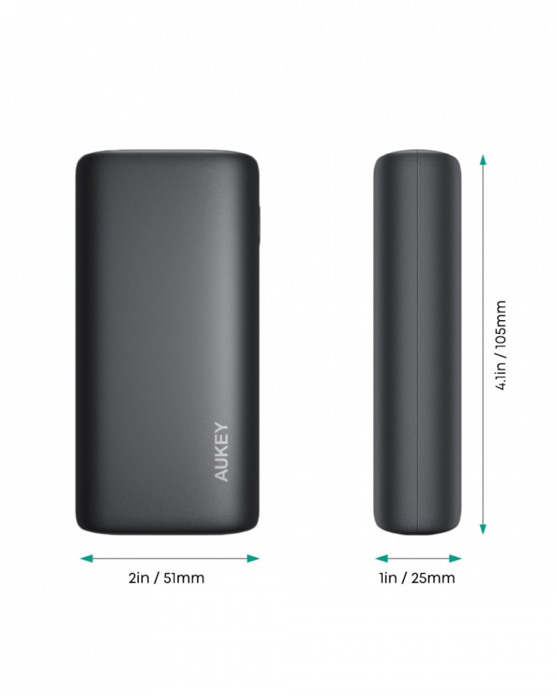 PB-Y36 Sprint Go Mini ultraszybki Power Bank | 10000 mAh | 1xUSB-A i 1xUSB-C | Quick Charge 3.0 | Power Delivery | 18W | LED | kabel USB-C
