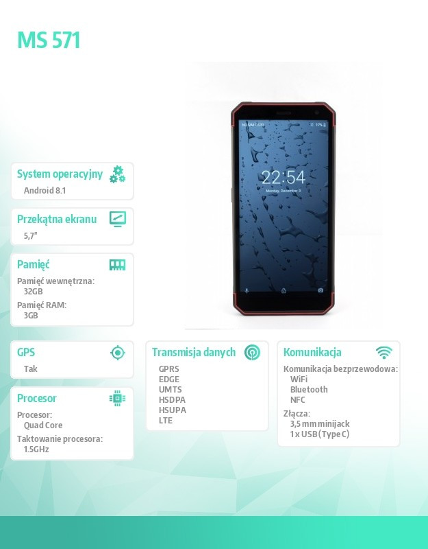 Smartfon MS 571 LTE