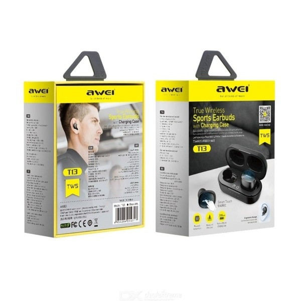 Słuchawki Bluetooth 5.0 T13 TWS + stacja dokująca Czarny 