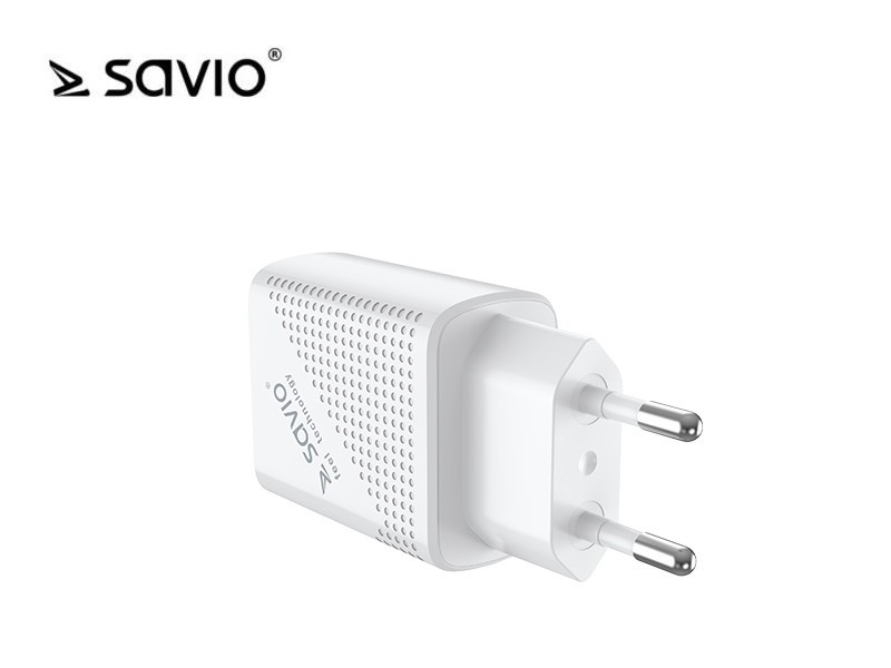 Ładowarka sieciowa SAVIO LA-04 USB Quick Charge Power Delivery 3.0 18W