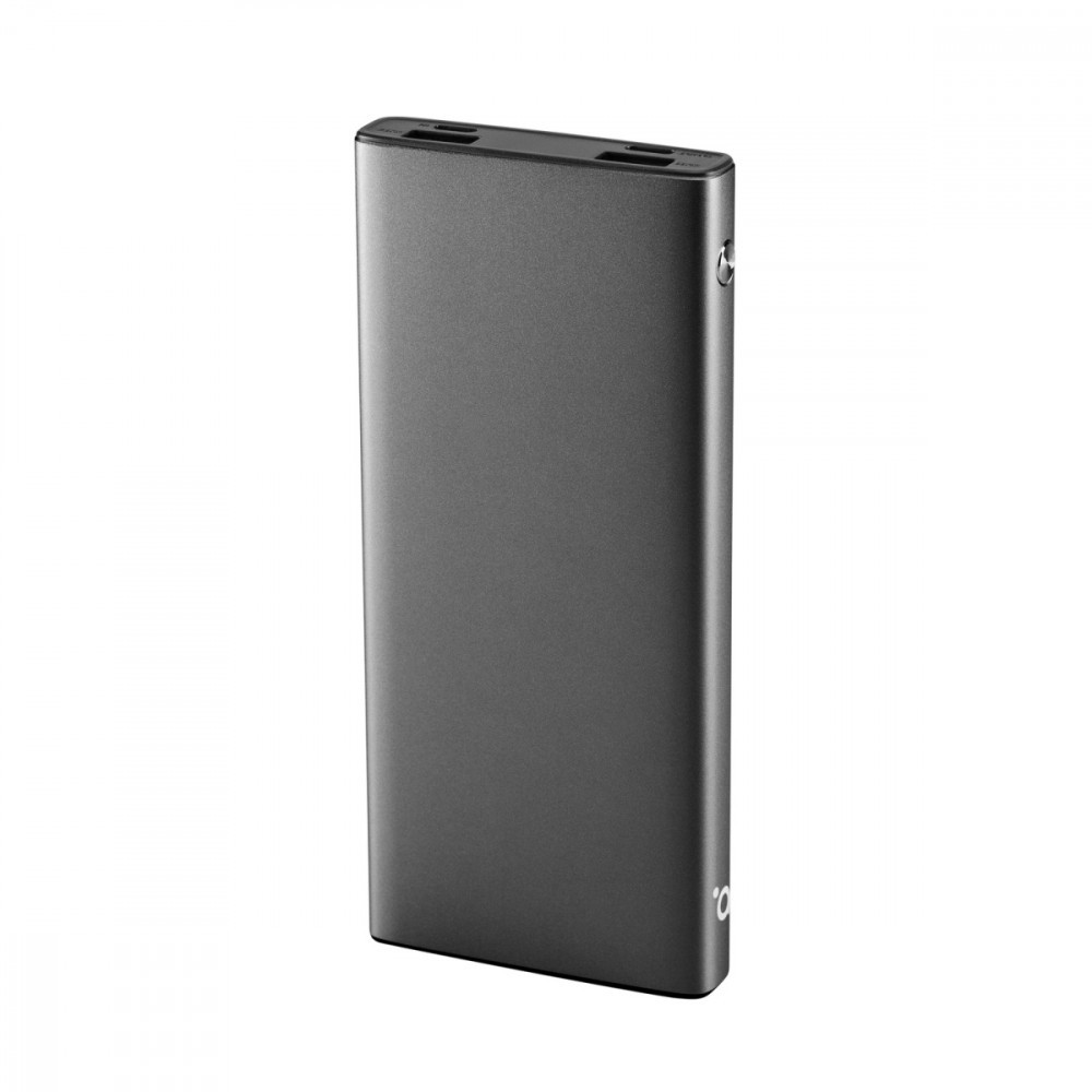 Powerbank PB203 10.000 mAh, metalowy, 10W, 2xUSB-A, Gwiezdna szarość
