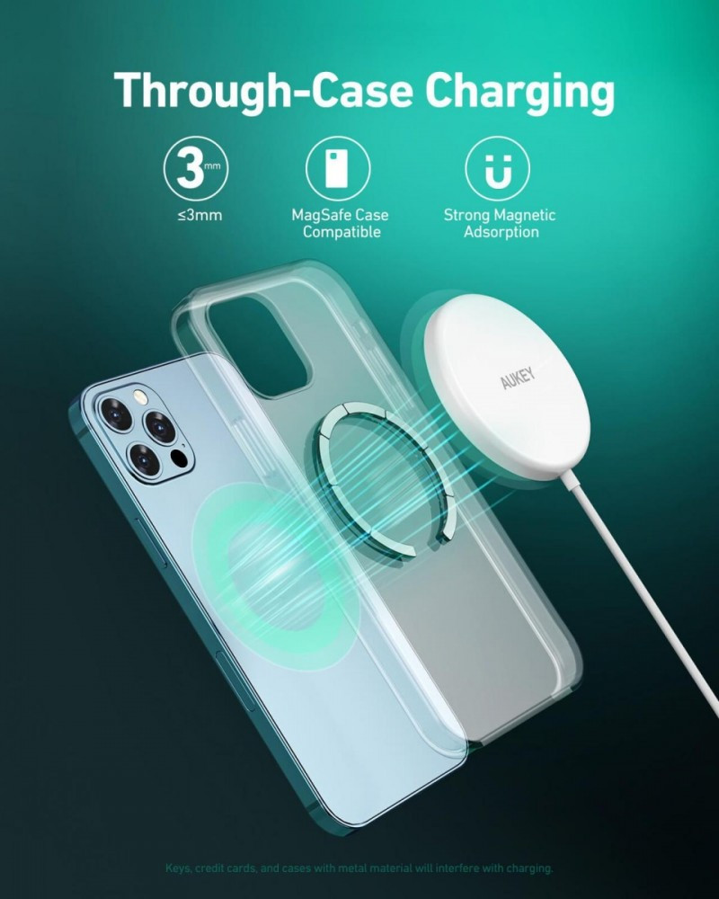 LC-A1 White ładowarka bezprzewodowa MagSafe Qi 15W USB C