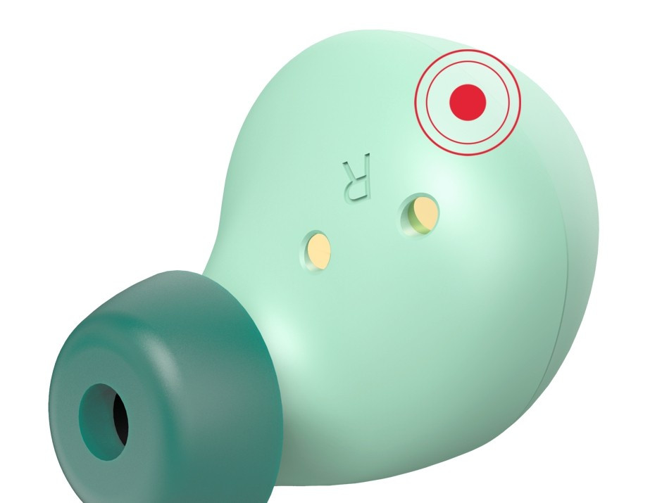 Słuchawki dokanałowe BT TW Spirit Chop miętowe