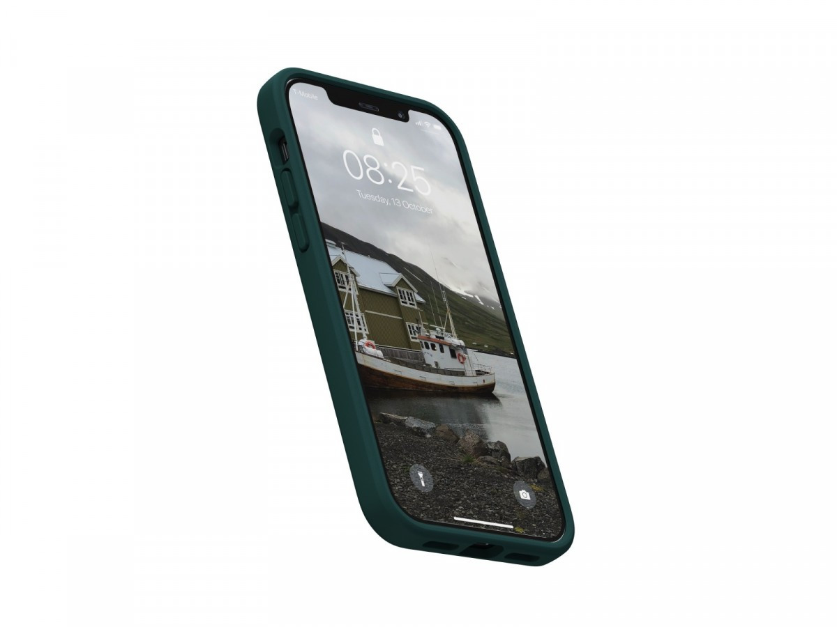 Etui z islandzkiej skóry łososia do iPhone 12 / 12 Pro zielone