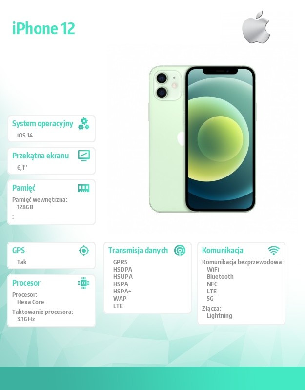 iPhone12 128GB Zielony