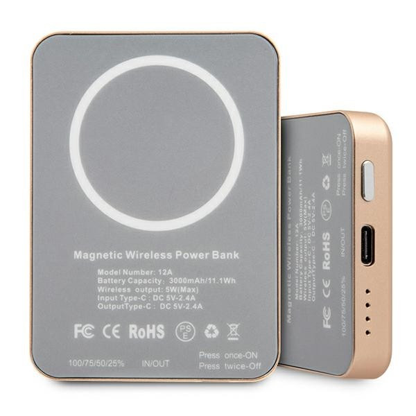 PowerBank Indukcyjny MagSafe 3000mAh 