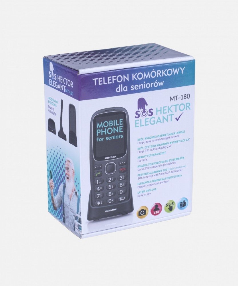 Telefon dla seniora Mescomp MT-180 Hektor 