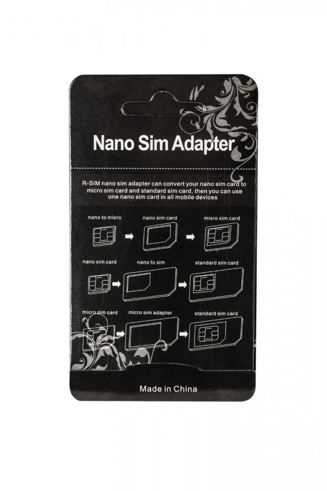 ADAPTER NANO SIM 3W1 CZARNY 