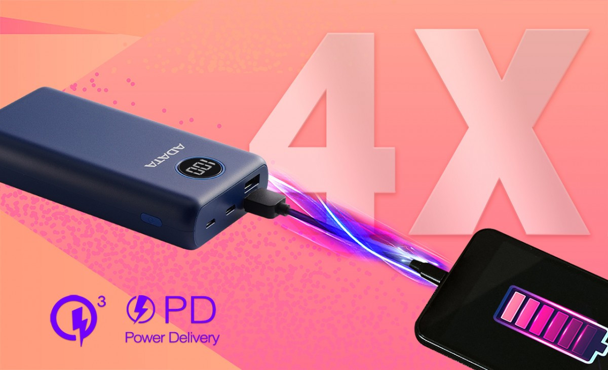 Powerbank P20000QCD 20000mAh Niebieski QC/PD 