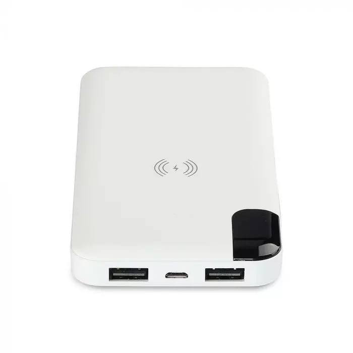 Power Bank 8000 mAh 2.1A indukcja Biały 