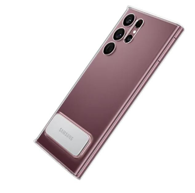 Etui Clear Standing Cover S22 Ultra Transparent