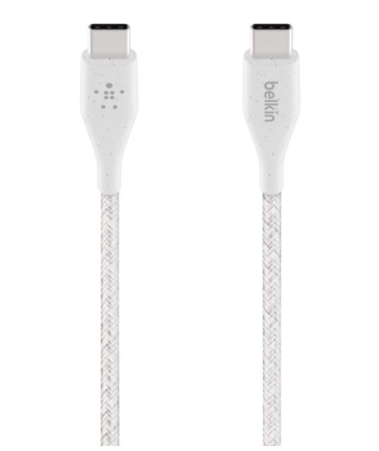 Kabel Boost Charge USB-C/USB-C DURATEK 1,2m Biały 