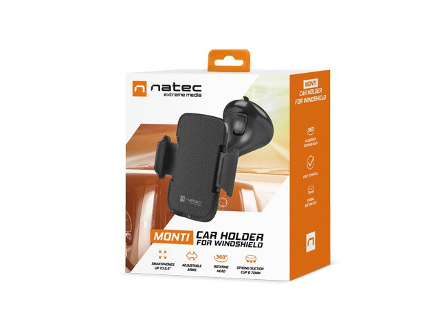 Uchwyt samochodowy do telefonu nawigacji przyssawka do szyby Monti 360 