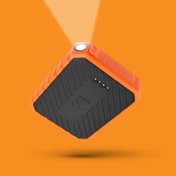 Powerbank Rugged 10000mAh pomarańczowy 