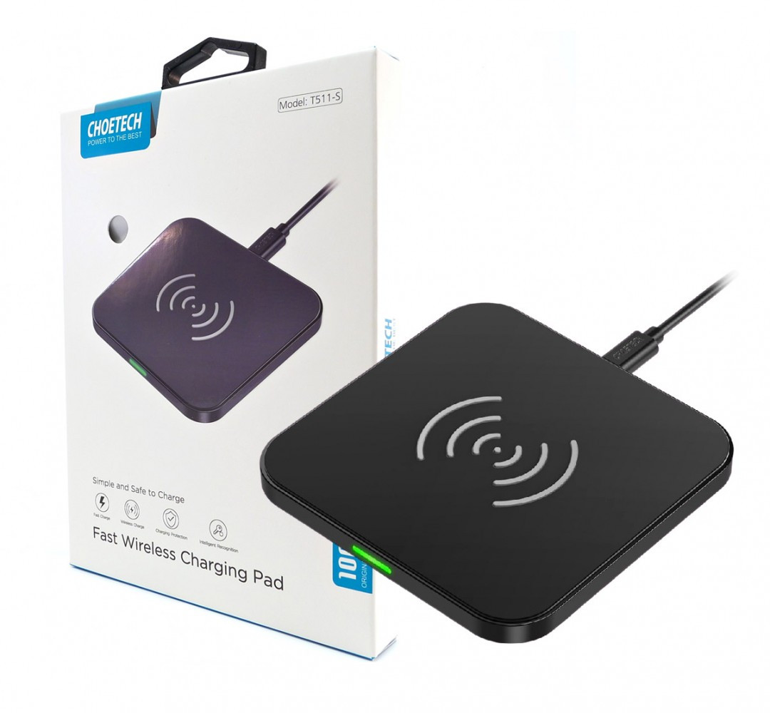 T511-S Black Ładowarka bezprzewodowa indukcyjna 10W 2A
