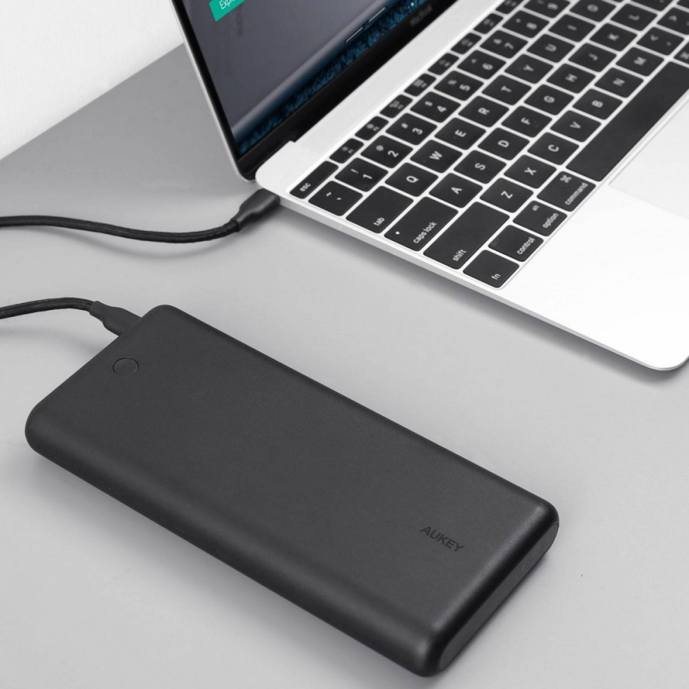 PB-XD26 Black ultraszybki Power Bank | 26800 mAh | 2xUSB | 6A | Quick Charge 3.0 | Power Delivery | kabel USB-C