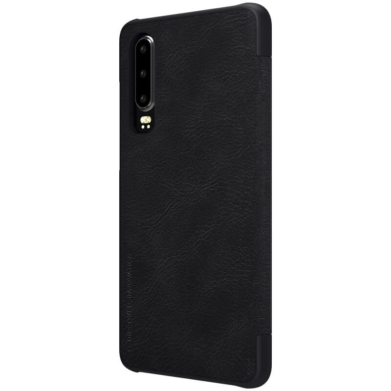 Etui Qin Leather Huawei P30 Czarne