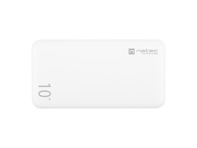 Power Bank Extreme Media Trevi Pro 10000mAh 2x USB + 1x USB-C Quick Charge 3.0 Biały