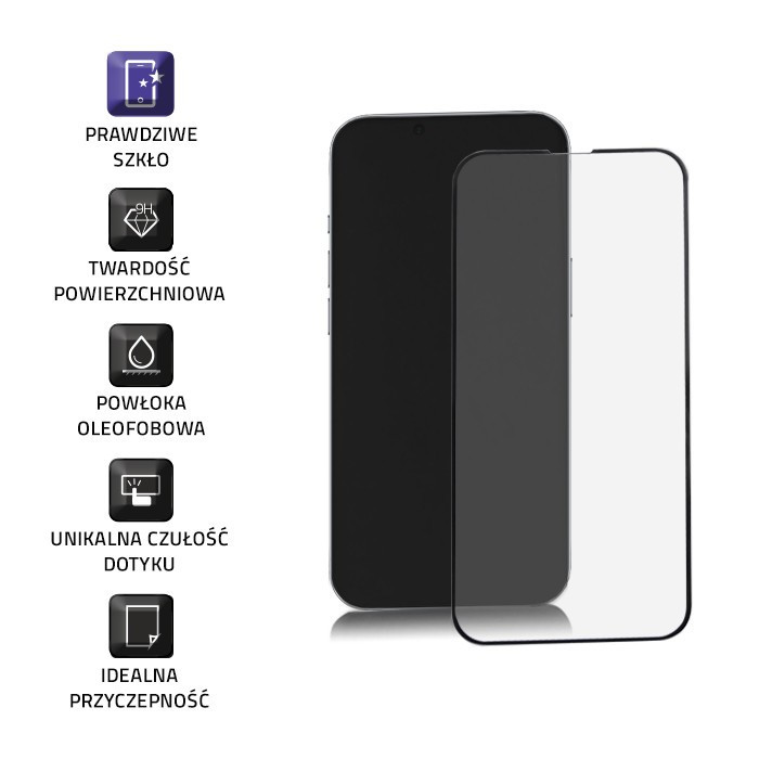 Szkło ochronne hybrydowe PREMIUM do iPhone 13/13 PRO