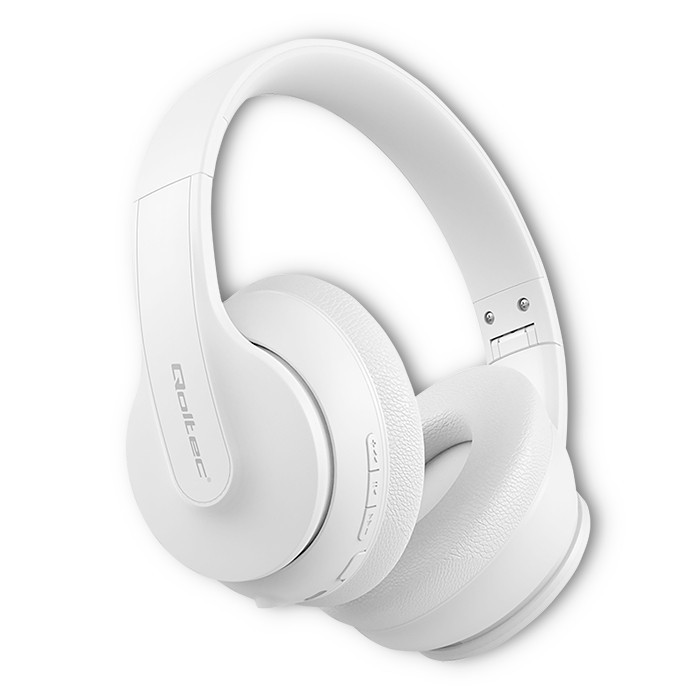 Słuchawki bezprzewodowe z mikrofonem | BT 5.0 AB | Białe 
