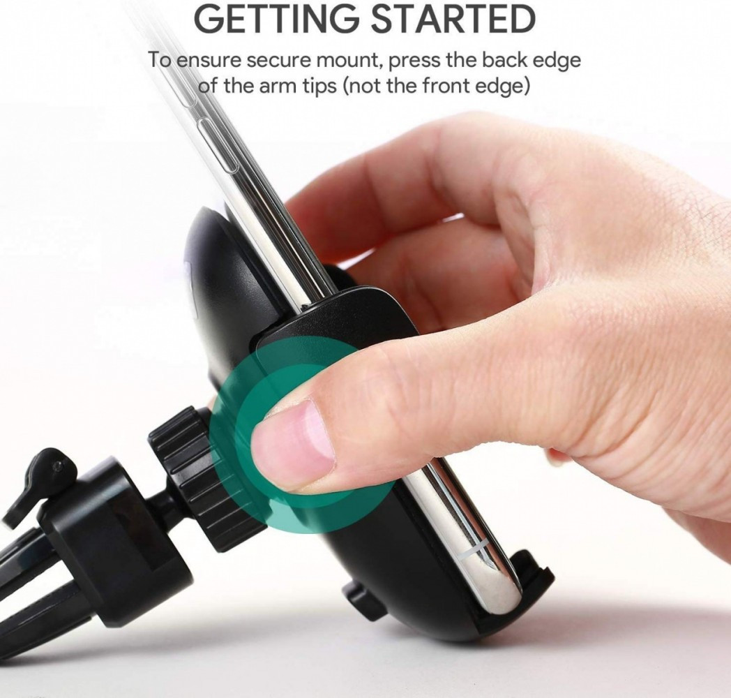 HD-C48 Uniwersalny uchwyt samochodowy do kratki nawiewowej | przegub kulowy 360° 