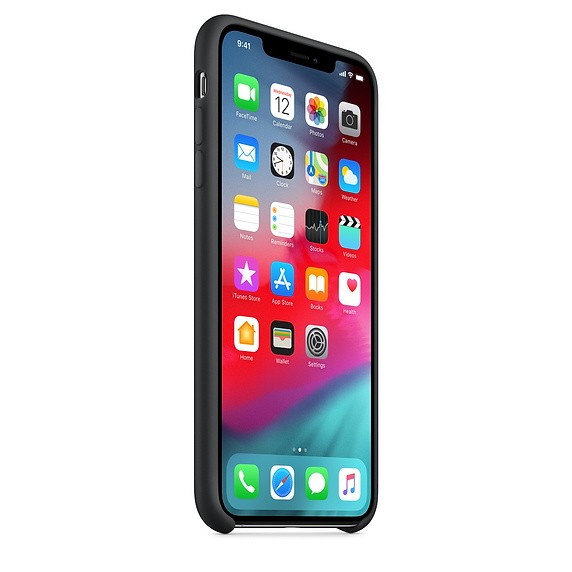Etui silikonowe iPhone XS Max - czarne