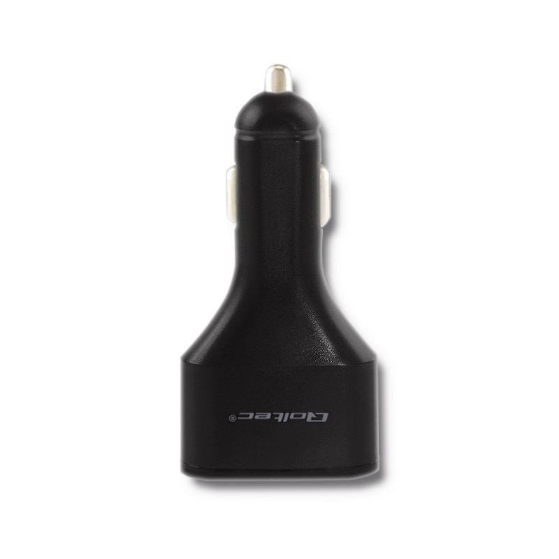 Ładowarka samochodowa 12-24V | 51W | 3A | 1xUSB-C+USB QC 3.0 |  2xUSB Smart 