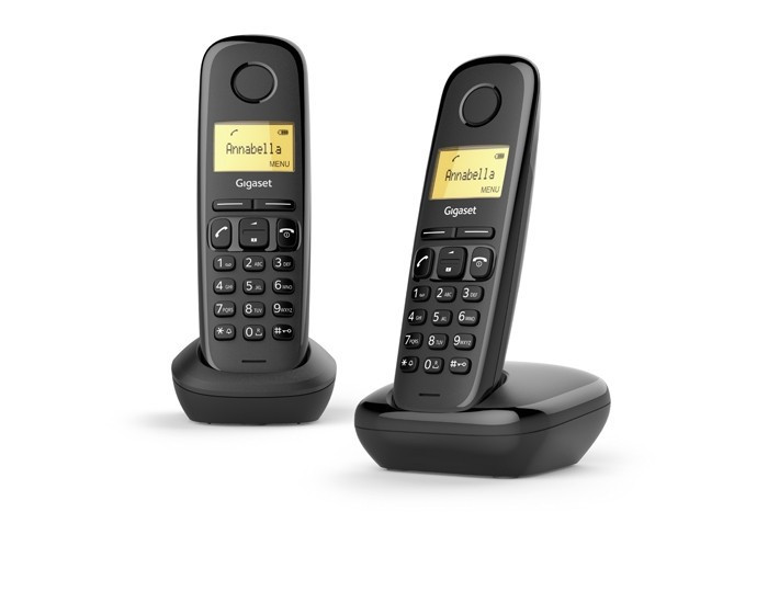 Telefon DECT A170 DUO Czarny 