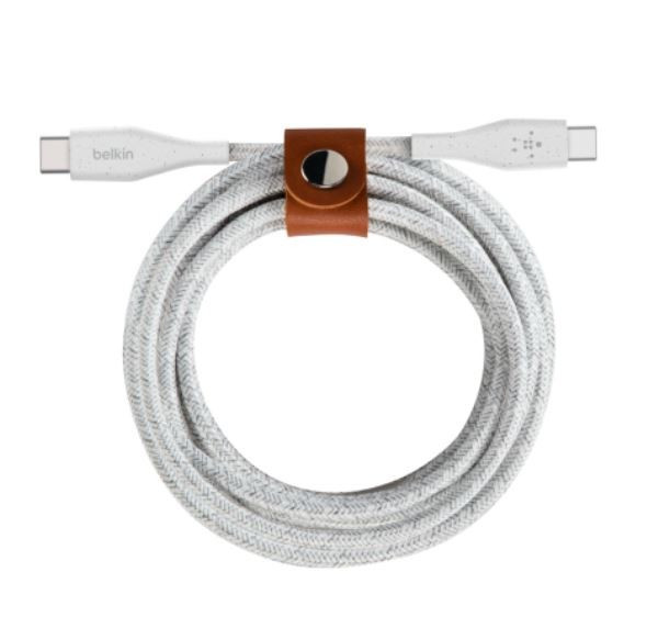 Kabel Boost Charge USB-C/USB-C DURATEK 1,2m Biały 