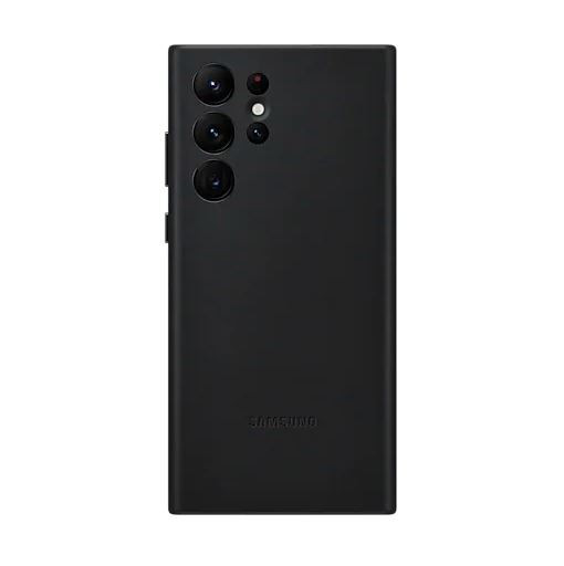 Etui Leather Cover S22 Ultra black 