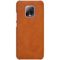 Etui Qin Leather Xiaomi Redmi 10X 5G/10X Pro 5G Brązowe